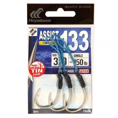 HAYABUSA HOOK ASSIST 133 TIN SINGLE 1/0