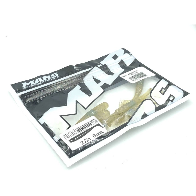 MARS VIBRA MINNOW COLOR WHITE GLITTER