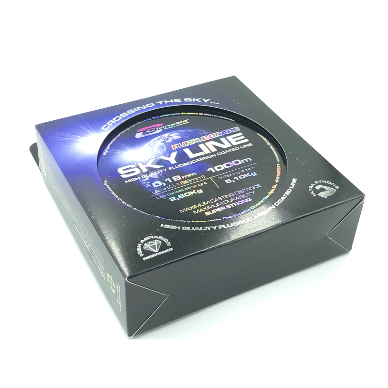CINNETIC FLUORCARBONO COATED SKY LINE PURPLE GRAP 0,20 MM