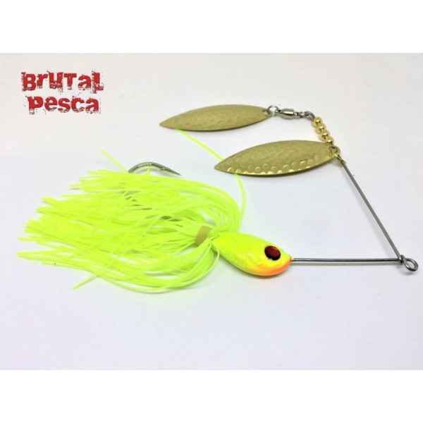 SPINNERBAITS BRUTAL CHARTREUSE GOLD 1/2 Oz