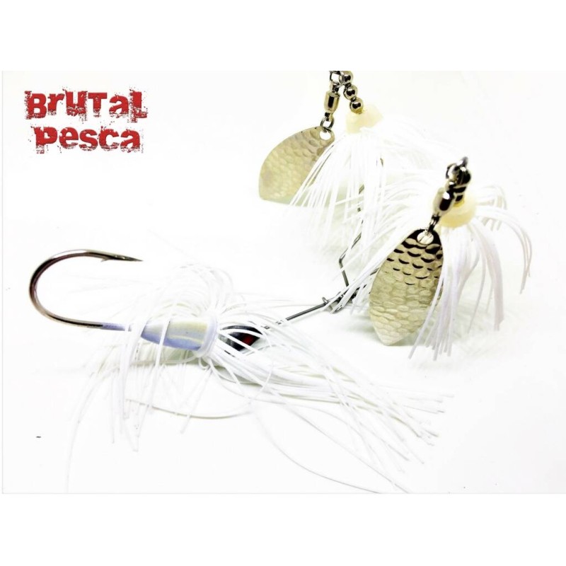 BRUTAL SPINNERBAIT DUO WHITE 1/2 Oz