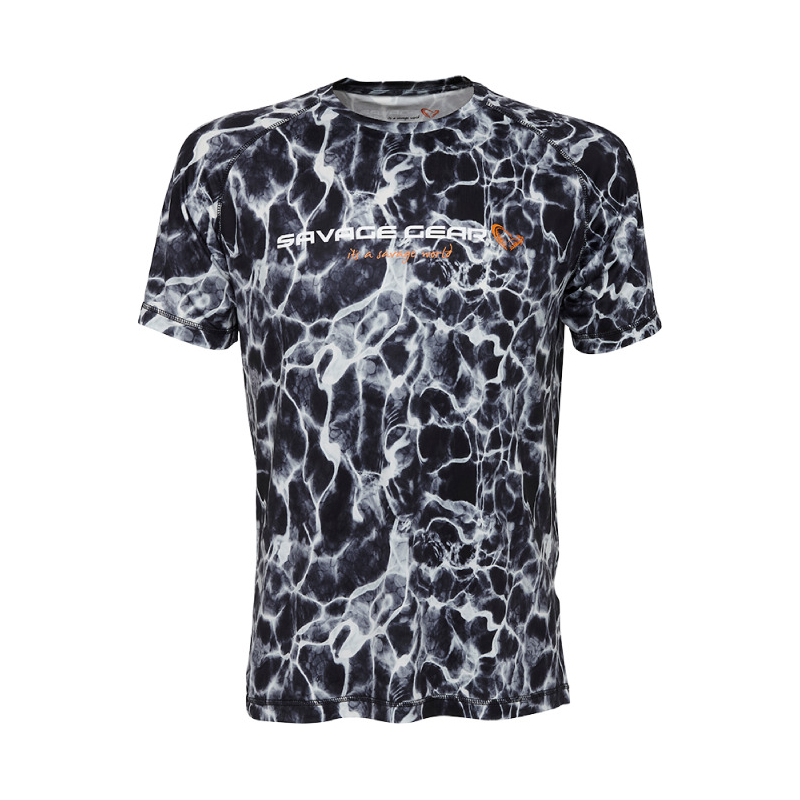 SAVAGE GEAR NIGTH UV T-SHIRT BLACK TALLA L