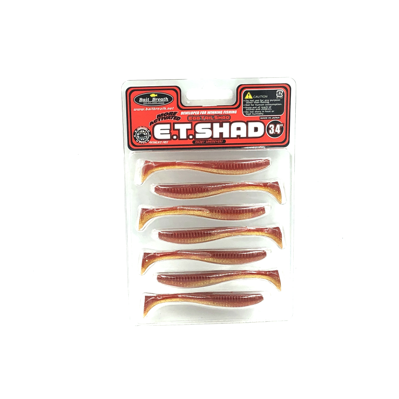 BAIT BREATH E.T SHAD 3,4" COLOR 901 RAINBOW TROUT