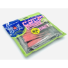 MAJOR CRAFT AJI DO WORM ZB 2.5" COLOR GLOW WHITE SILVER LAME