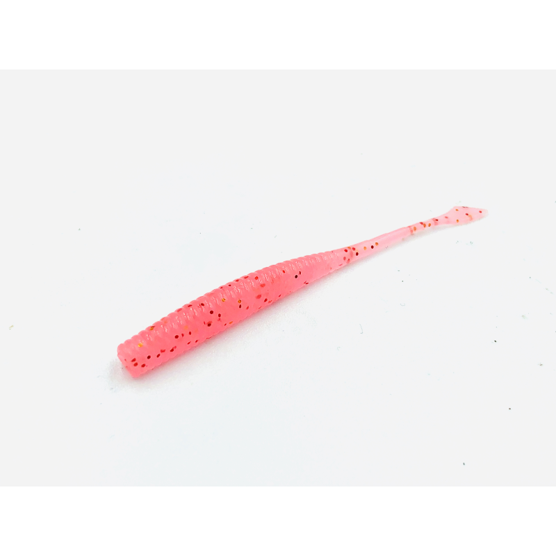 MAJOR CRAFT AJI DO WORM ZB 2.5" COLOR GLOW WHITE SILVER LAME