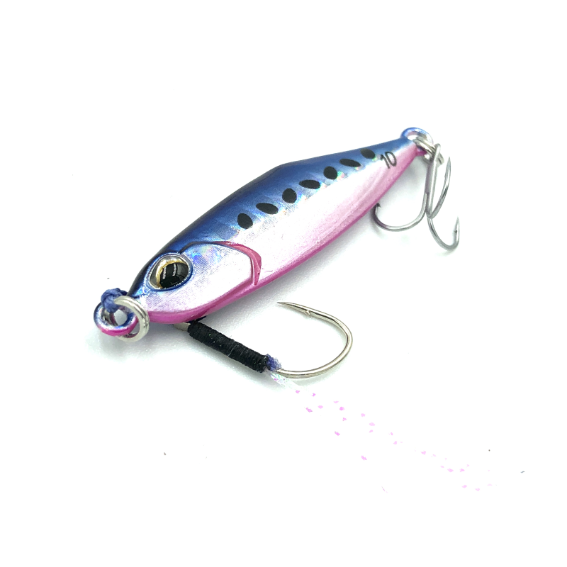 DUO TETRA JIG 10 GRS COLOR PHA0040 BLUE PINK ZEBRA GLOW