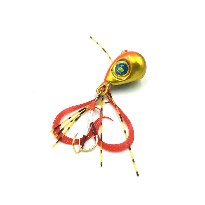 MAJOR CRAFT JIGHEAD HOOK NANO RUBBER 5 GRS ORANGE GOLD