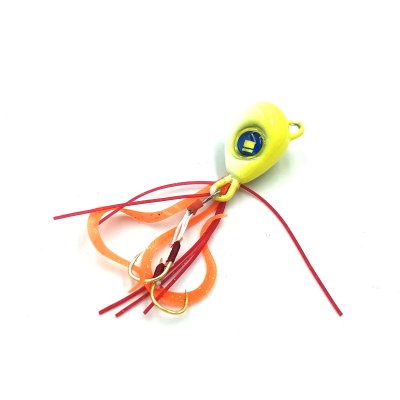 MAJOR CRAFT JIGHEAD HOOK NANO RUBBER 5 GRS ORANGE GOLD