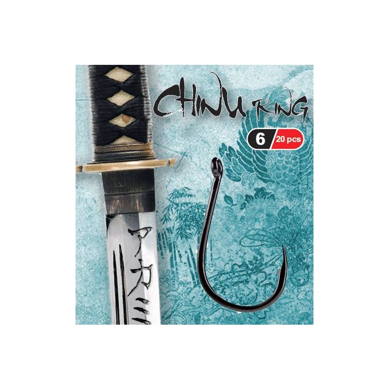 ANZUELO AKAMI CHINU RING LASER CARBON Nº 12