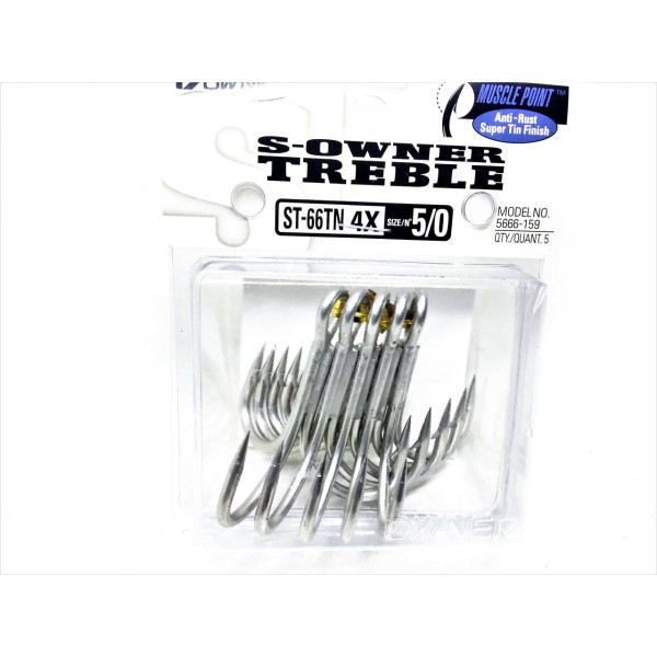 ANZUELO TRIPLE OWNER ST66TN 4X 5/0