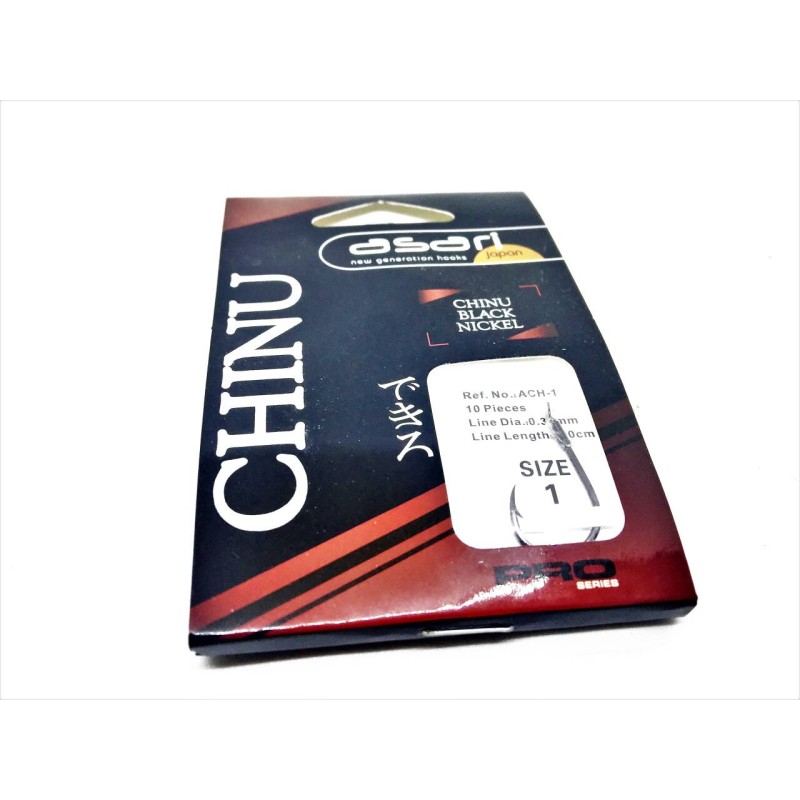 ANZUELO MONTADO ASARI CHINU BLACK NICKEL