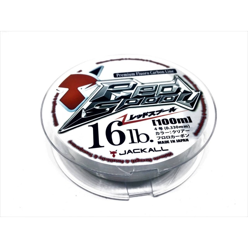JACKALL FLUORCARBONO RED SPOOL 0.33 MM