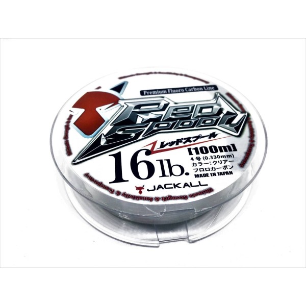 JACKALL FLUORCARBONO RED SPOOL 0.33 MM