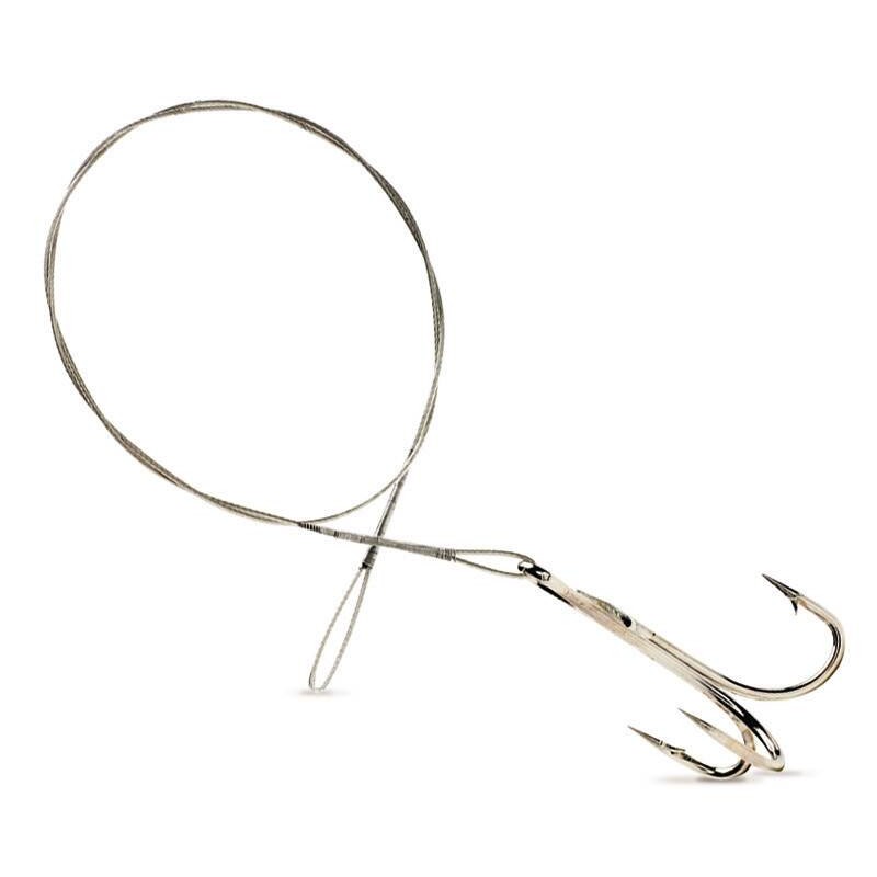 ANZUELO CON CABLE DE ACERO 3/0