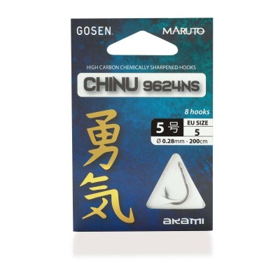 ANZUELO MONTADO ASARI CHINU BLACK NICKEL Nº5