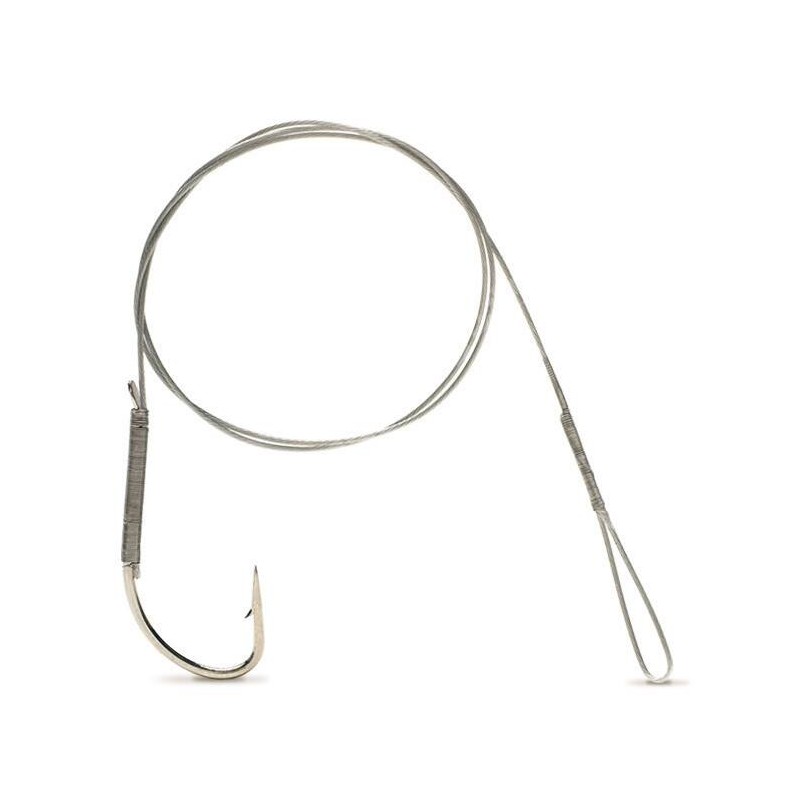 ANZUELO CON CABLE DE ACERO 3/0