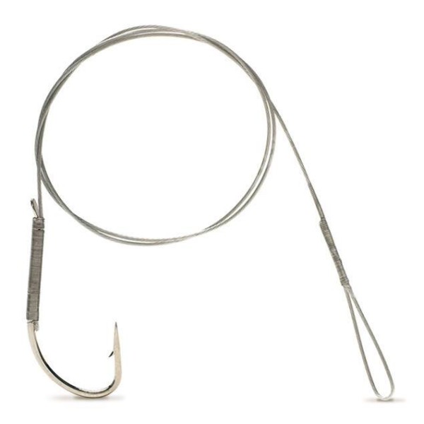 ANZUELO CON CABLE DE ACERO 3/0