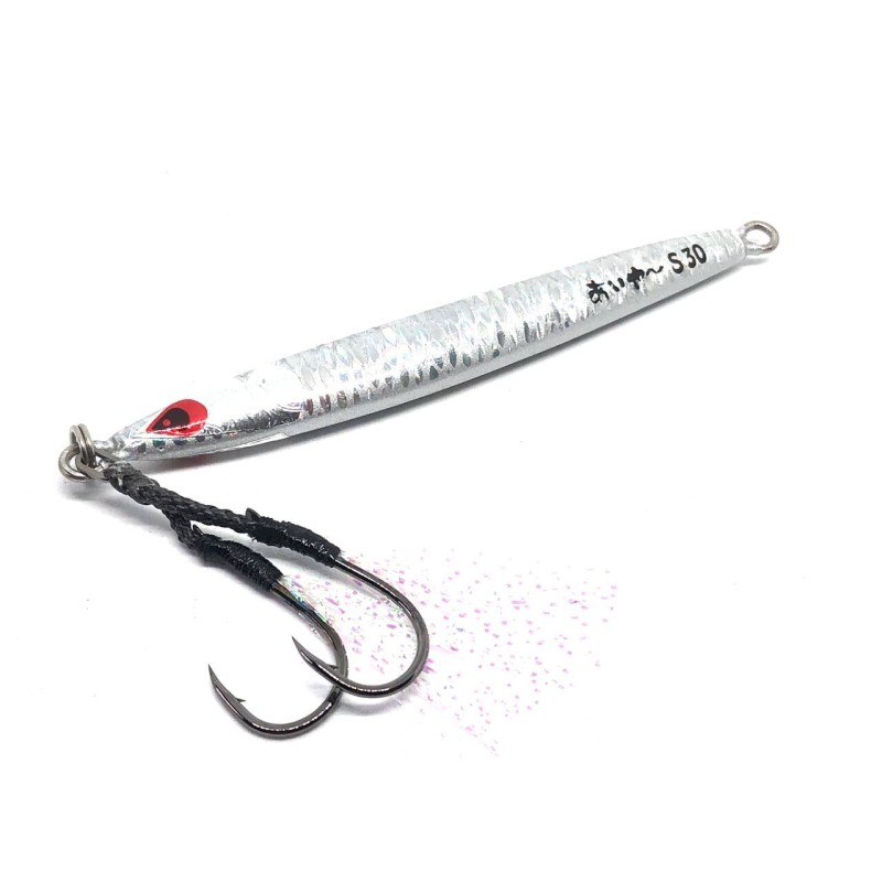 FISH TORNADO AIYA JIG SLENDER NEON SILVER 30 GRS