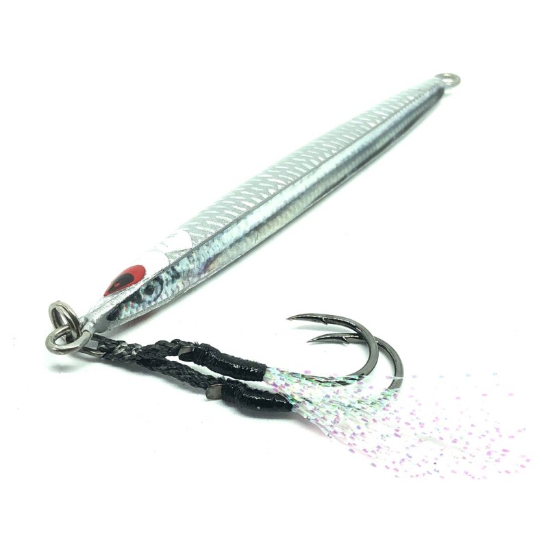 FISH TORNADO AIYA JIG SLENDER NEON SILVER 30 GRS